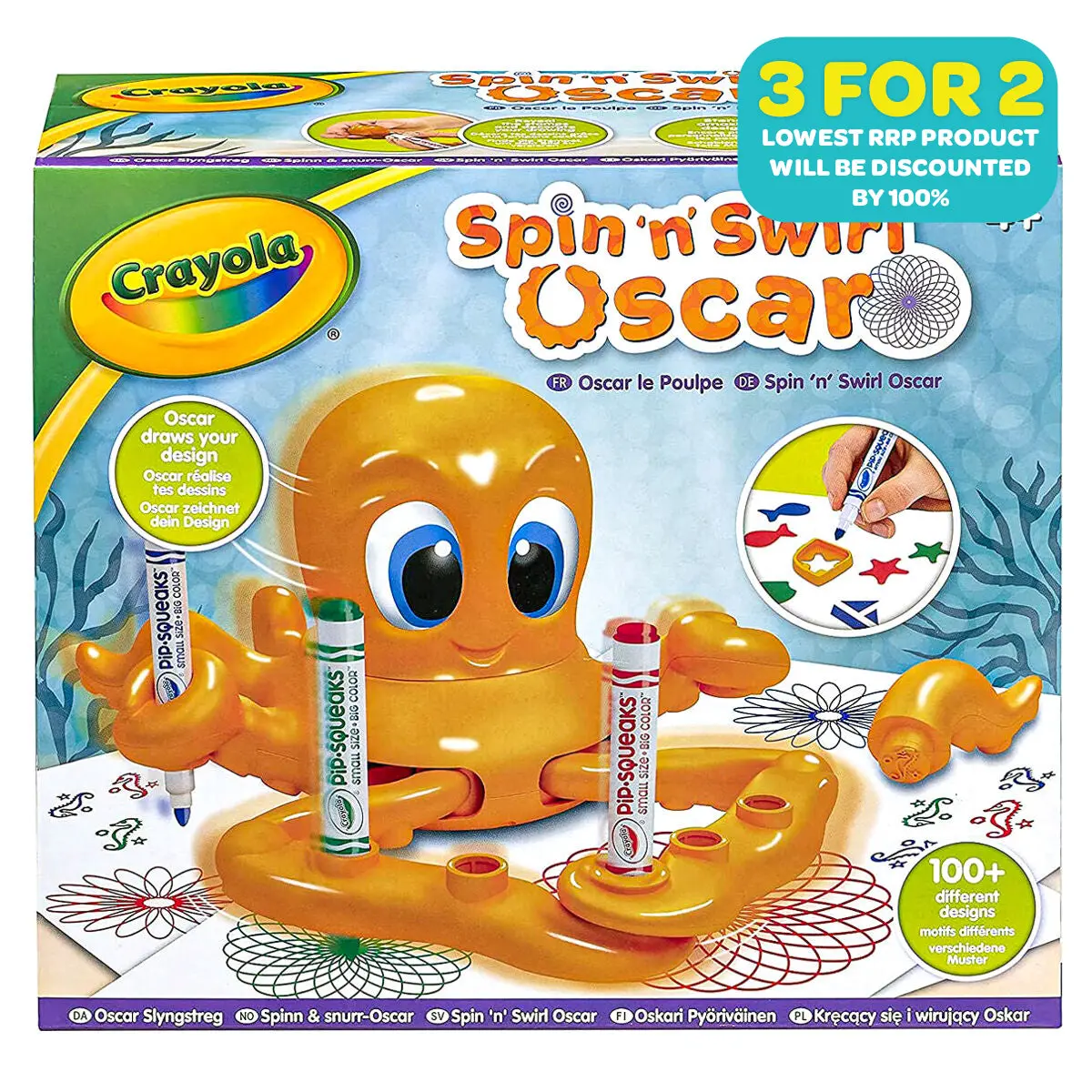 Crayola Spin 'N' Swirl Oscar Drawing Set 1