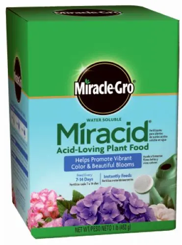 Miracle Gro 2750011 1 Lb Box Of Water Soluble Miracid Acid Loving Plant Food - Quantity Of 3 1