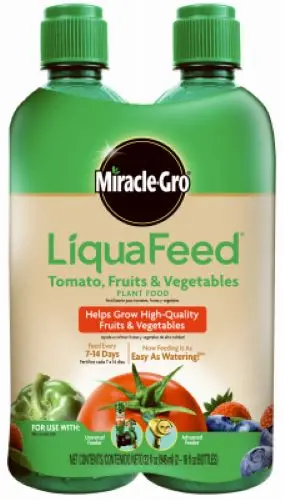 Miracle Gro 1004402 2-Pack Of 16 Oz Refill Bottles Of Liquafeed Tomato, Fruits & Vegetables Plant Food - Quantity Of 6 1