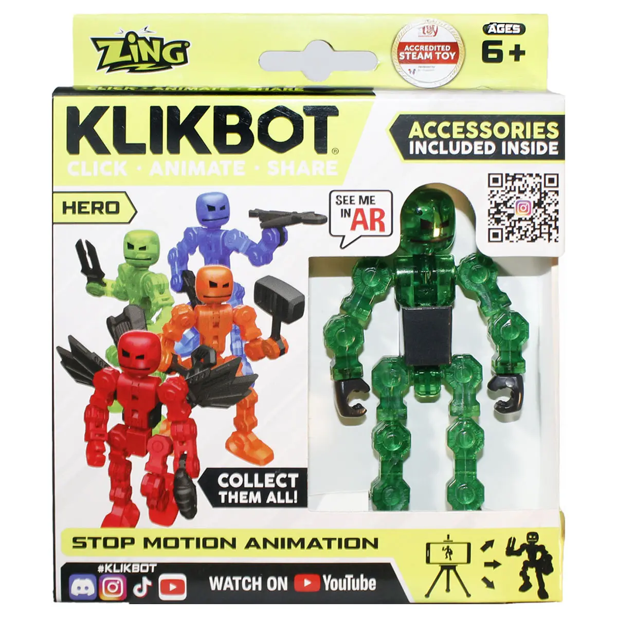 Klikbot Hero Stop Motion Animation Figure (Styles Vary) 1