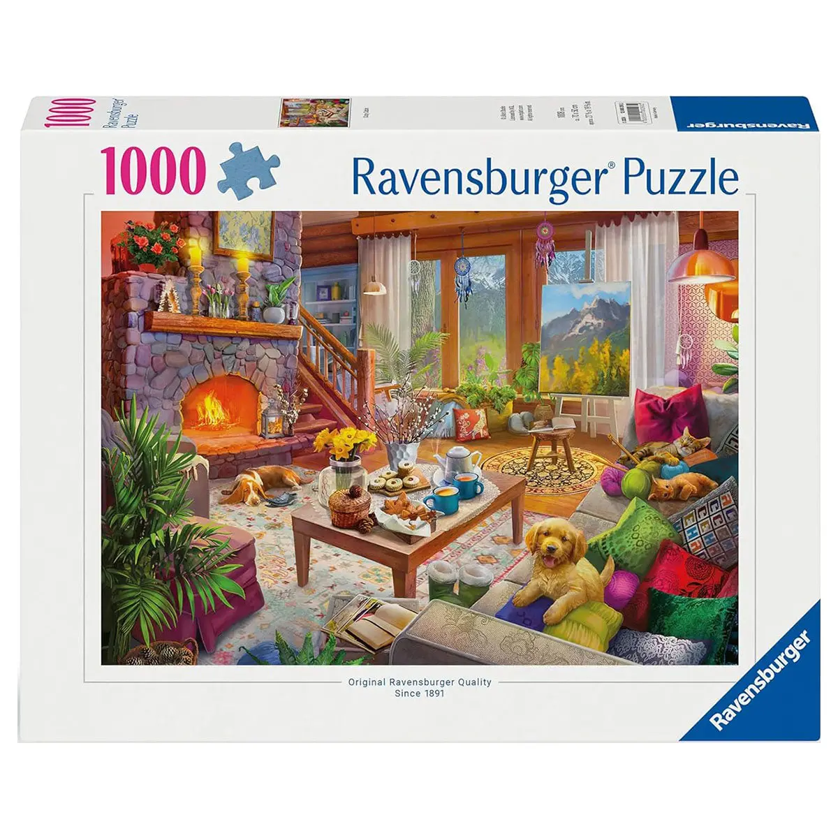 Ravensburger Cosy Cabin 1000 Piece Jigsaw Puzzle 1