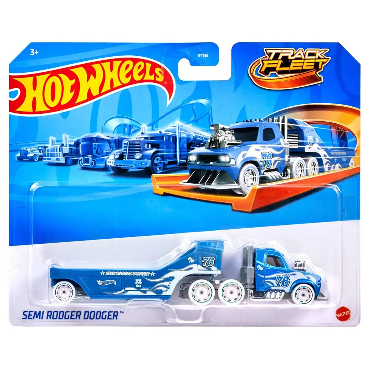 Hot Wheels Track Fleet: Semi Rodger Dodger 1:64 Scale Vehicle 1