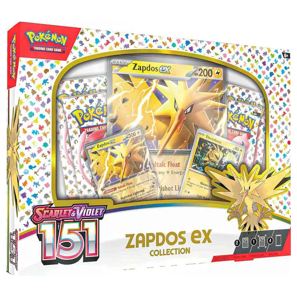 Pokémon 151 Zapdos Ex Collection Box - Scarlet & Violet 1
