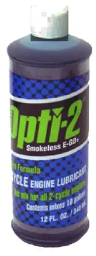 Interlube Opti-2 21212 12 Oz Bottle Of 2-Cycle Oil Lubricant With Fuel Stabilizer - Quantity Of 24 1