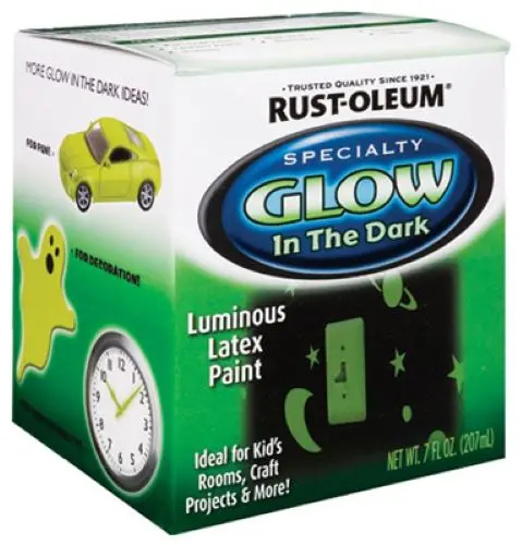Rustoleum 214945 7 Oz Glow In The Dark / Luminous Interior Latex Paint - Quantity Of 2 1