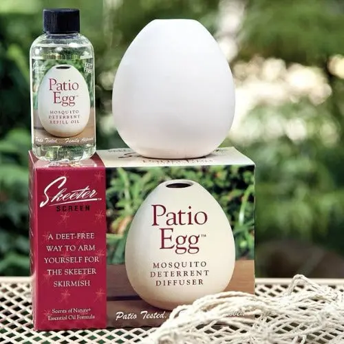 Skeeter Screen 90600 4 Oz Patio Egg Deet Free Mosquito Repellent Diffuser - Quantity Of 12 1