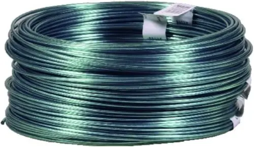 Tru-Guard 123148 50' Foot Roll Of 14 Gauge Green Vinyl Jacketed Clothesline Wire - Quantity Of 12 1