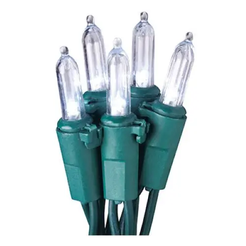 Holiday Wonderland 40842-88A 100 Count Mini Led Cool White Christmas Light Set - Quantity Of 6 1