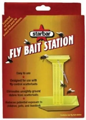 Starbar 3006166 Fly Bait Station For Use In Barns Stables Kennels - Quantity Of 6 1