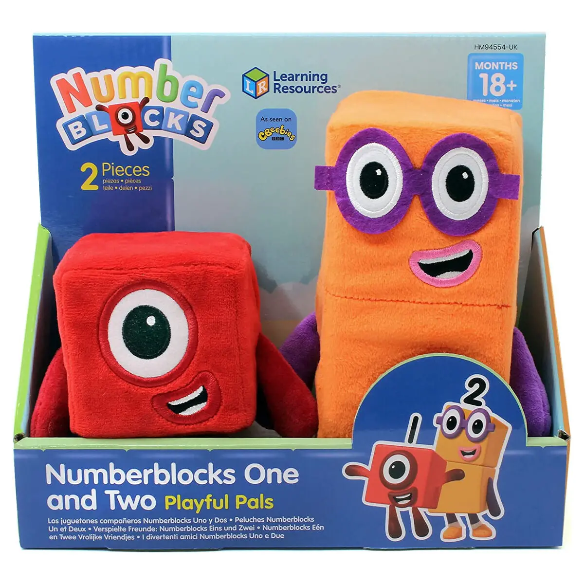 Learning Resources Numberblocks One And Two Playful Pals Soft Toys 1