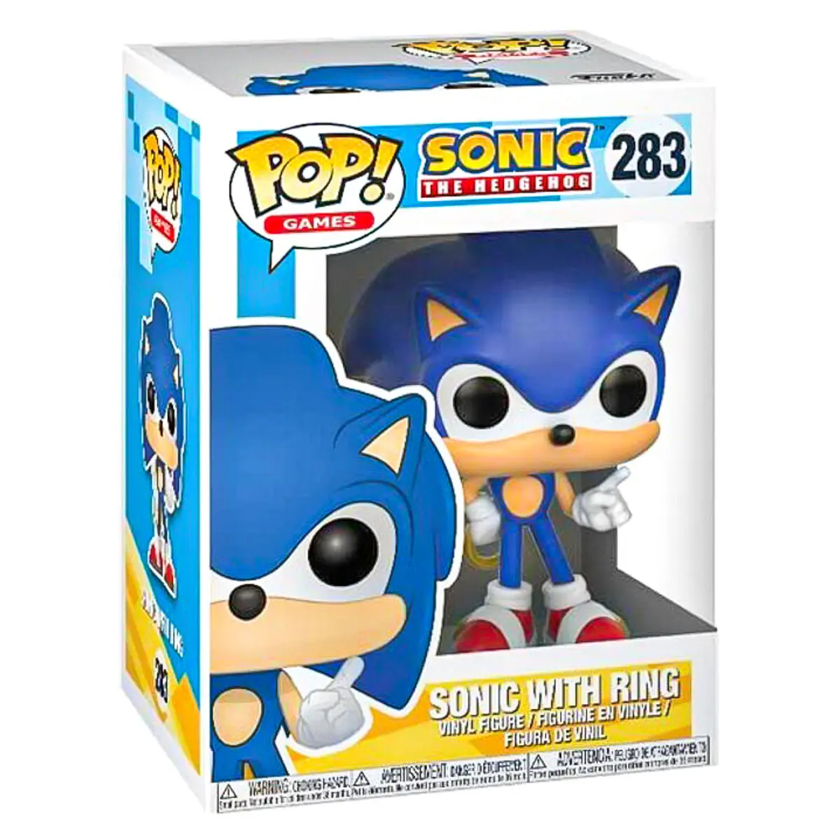 Funko Pop! Games: Sonic The Hedgehog: Sonic With Ring Vinyl Figure #283 1
