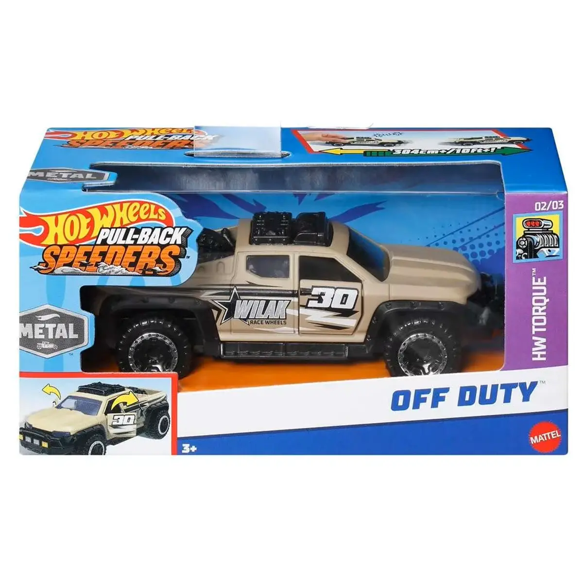 Hot Wheels Pull-Back Speeders Off Duty Truck 1