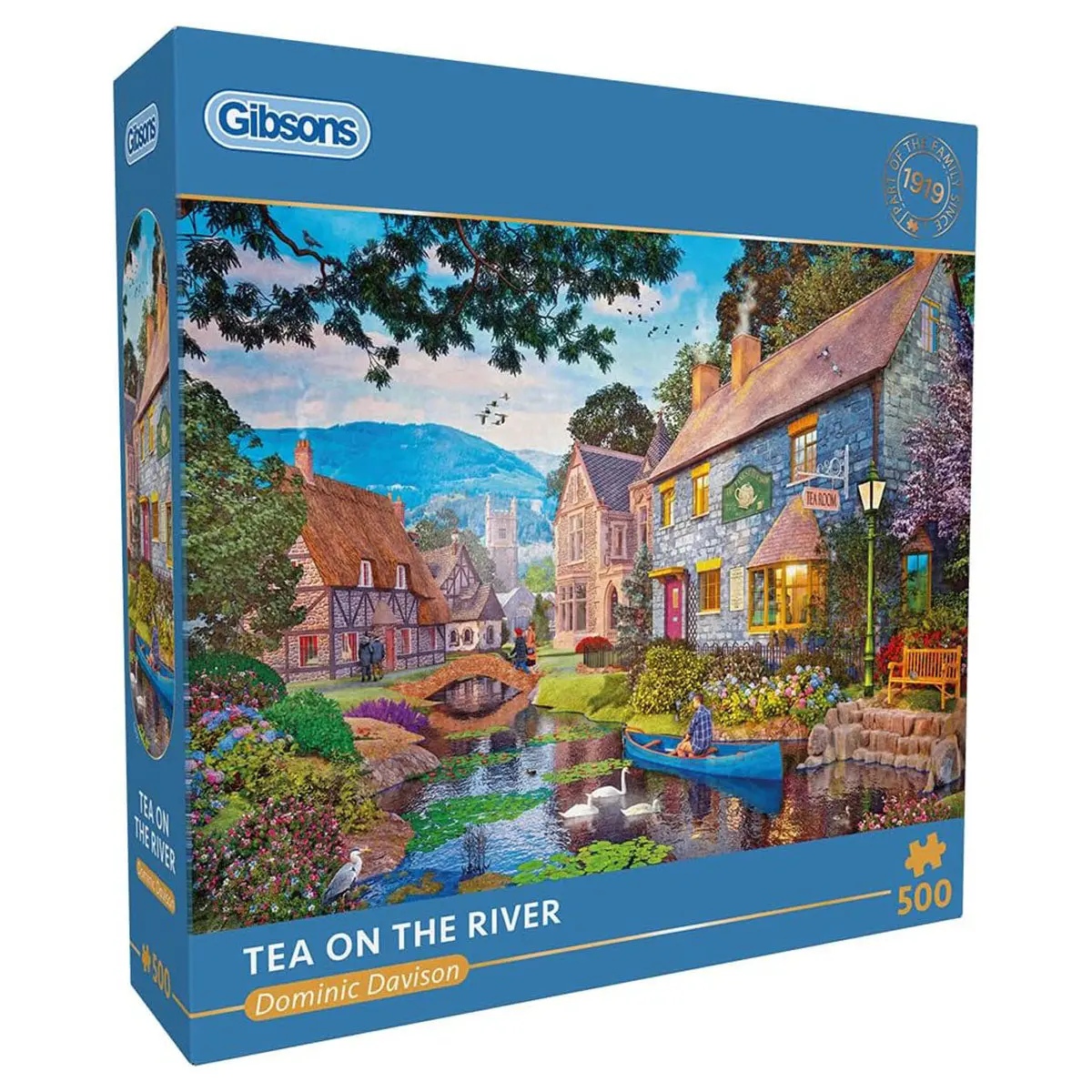 Gibsons Tea On The River 500 Piece Jigsaw Puzzle 1
