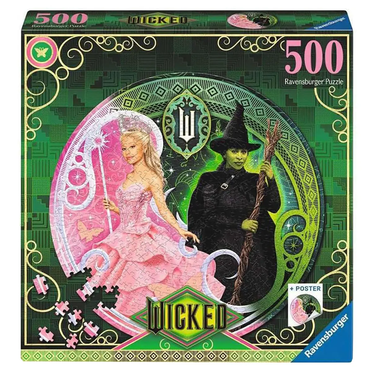 Ravensburger Wicked: The Movie Circular 500 Piece Jigsaw Puzzle 1