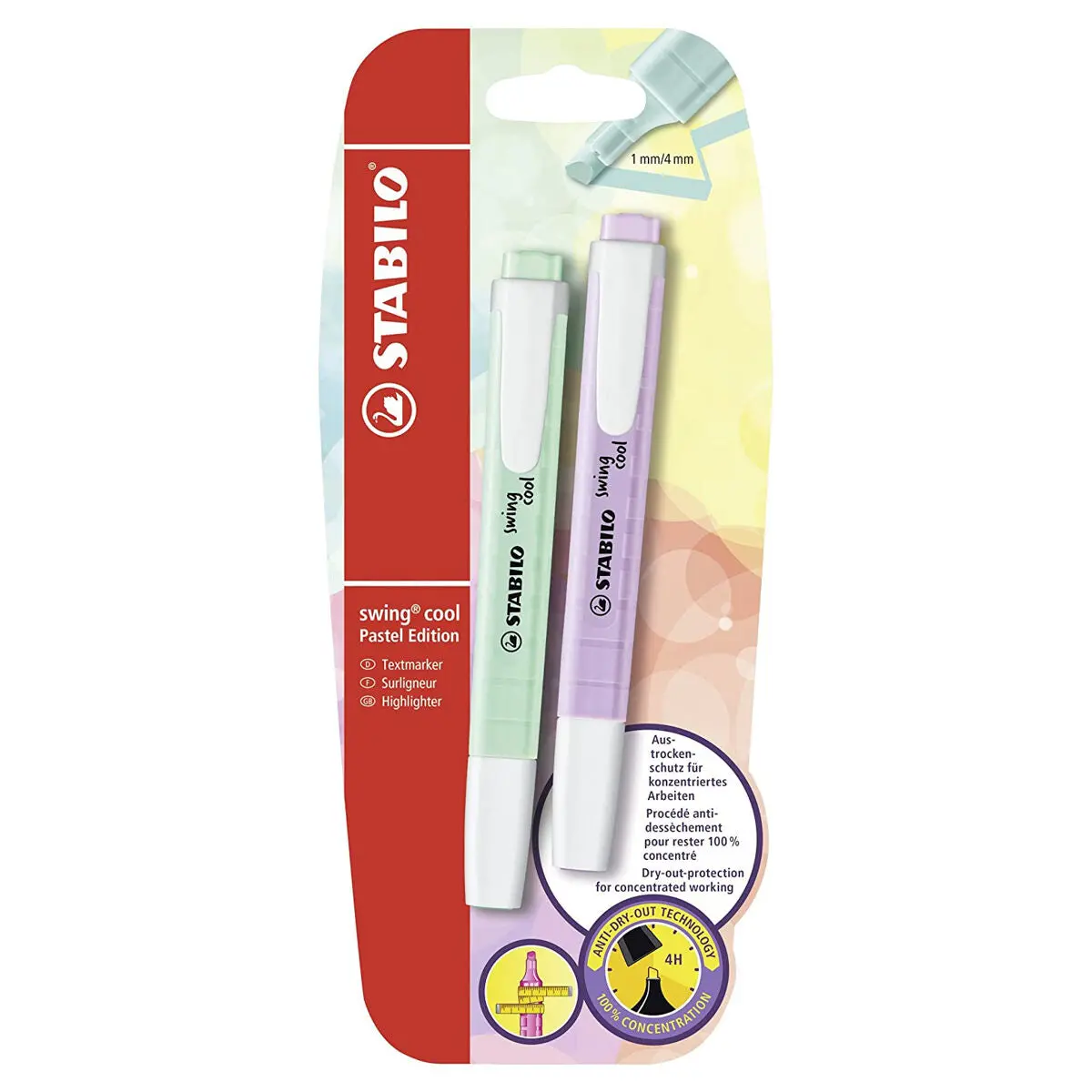 Stabilo Swing Cool Pastel Assorted Colours Highlighter Pack Of 2 1