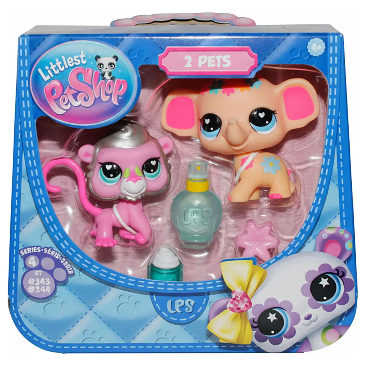 Littlest Pet Shop Pet Pair Series 4 Elephant Spa Figures 1