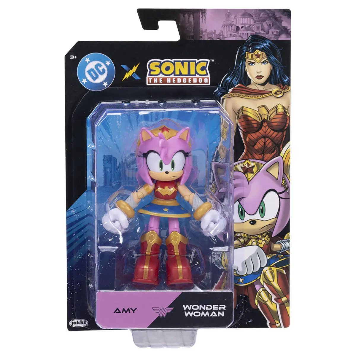 Dc X Sonic The Hedgehog Amy Wonder Woman 5" Figure 1