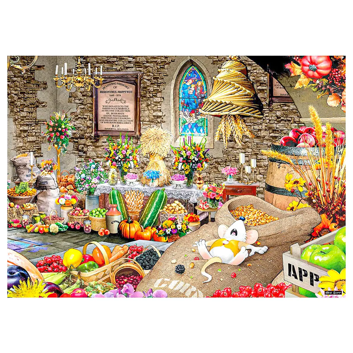 Gibsons Harvest Feastival 1000 Piece Jigsaw Puzzle 2
