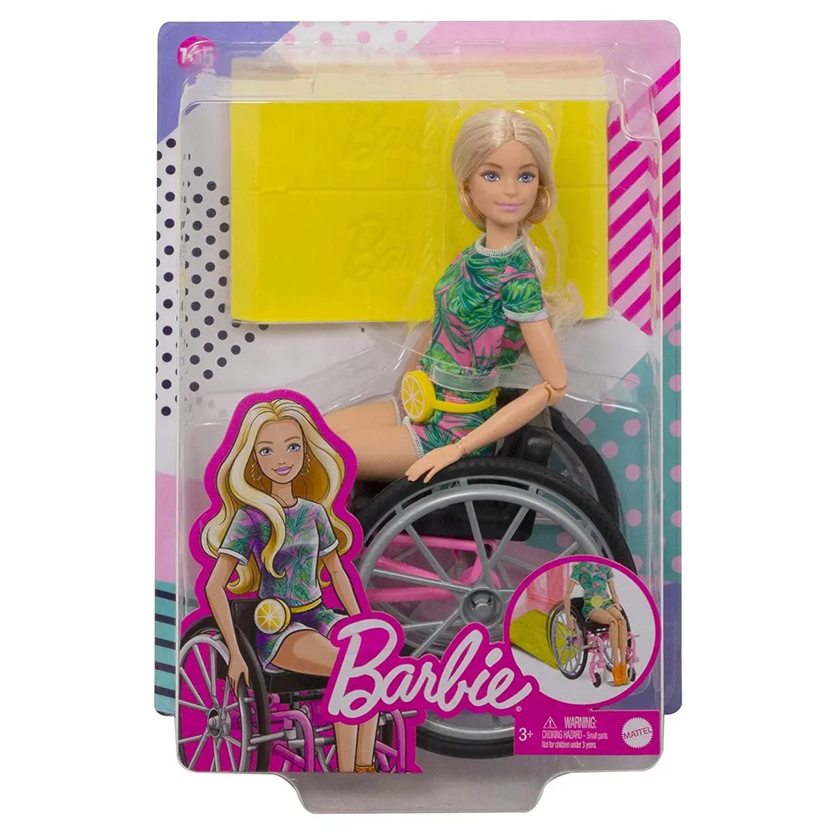 Barbie Fashionistas Doll #165 With Wheelchair And Long Blonde Hair 1