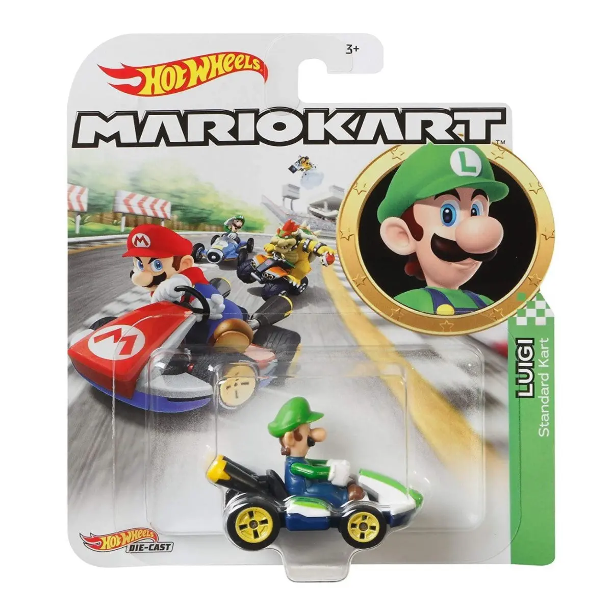 Hot Wheels Mario Kart: Luigi Standard Kart Vehicle 1