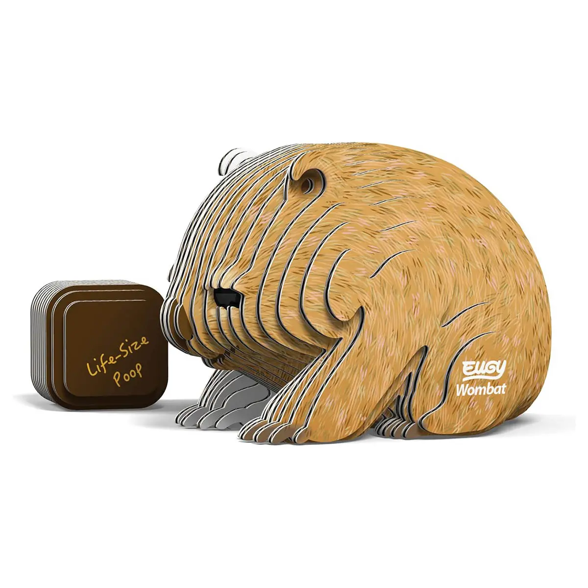 Eugy Wombat 3D Cardboard Model Kit 1