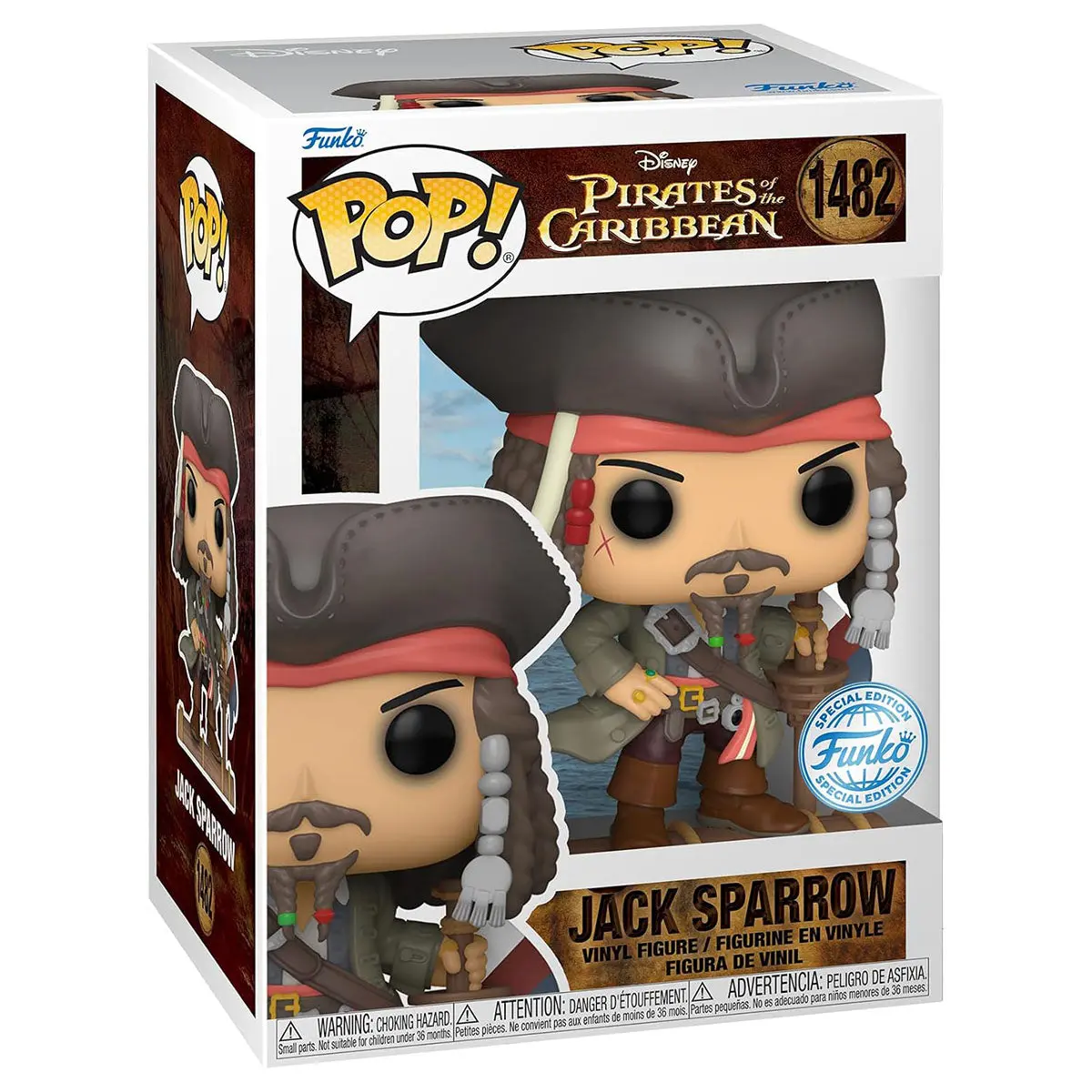 Disney Pirates Of The Carribean - Jack Sparrow Exclusive Pop! Figure #1482 1