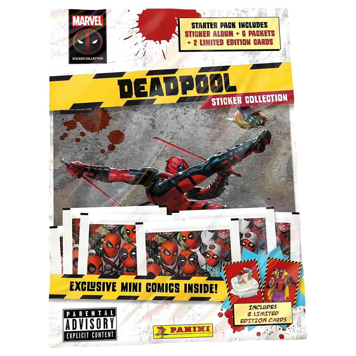 Panini Marvel Deadpool Sticker Collection Starter Pack 1