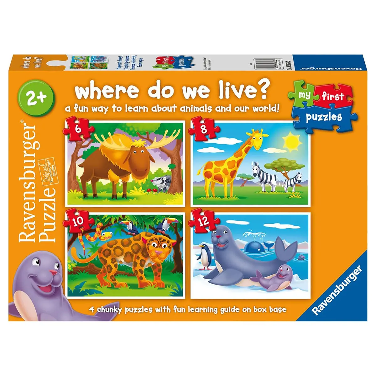 Ravensburger My First Puzzles: Where Do We Live? Jigsaw Puzzles 1