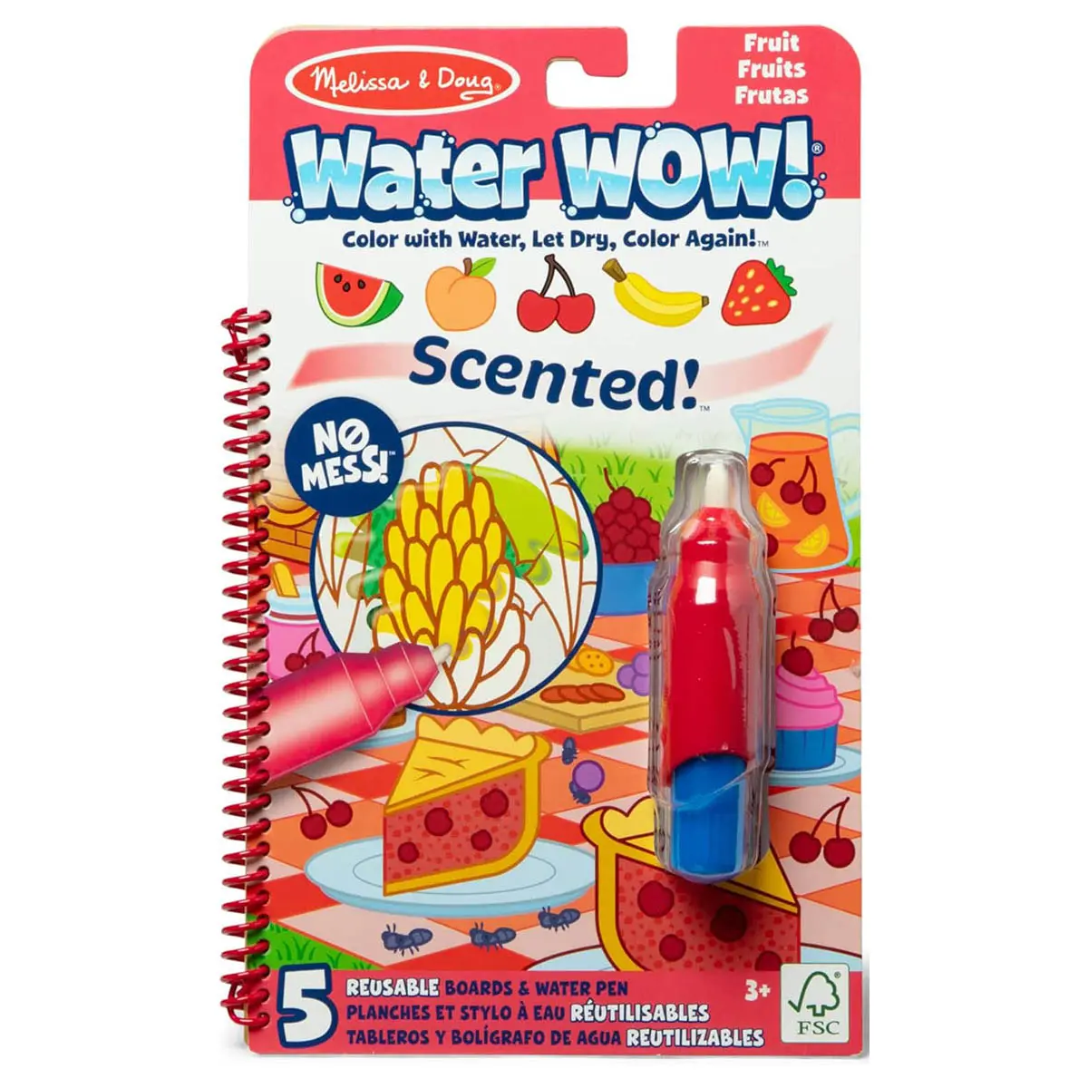 Melissa & Doug Water Wow Fruit Scented Colouring Pad 1