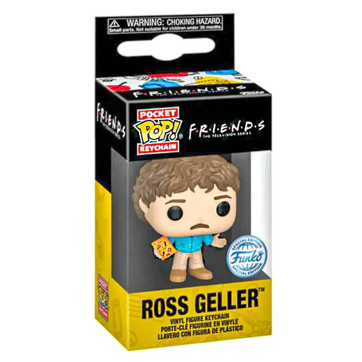 Funko Pop! Pocket Keychain Friends: Ross (80S Ross) Vinyl Figure 1