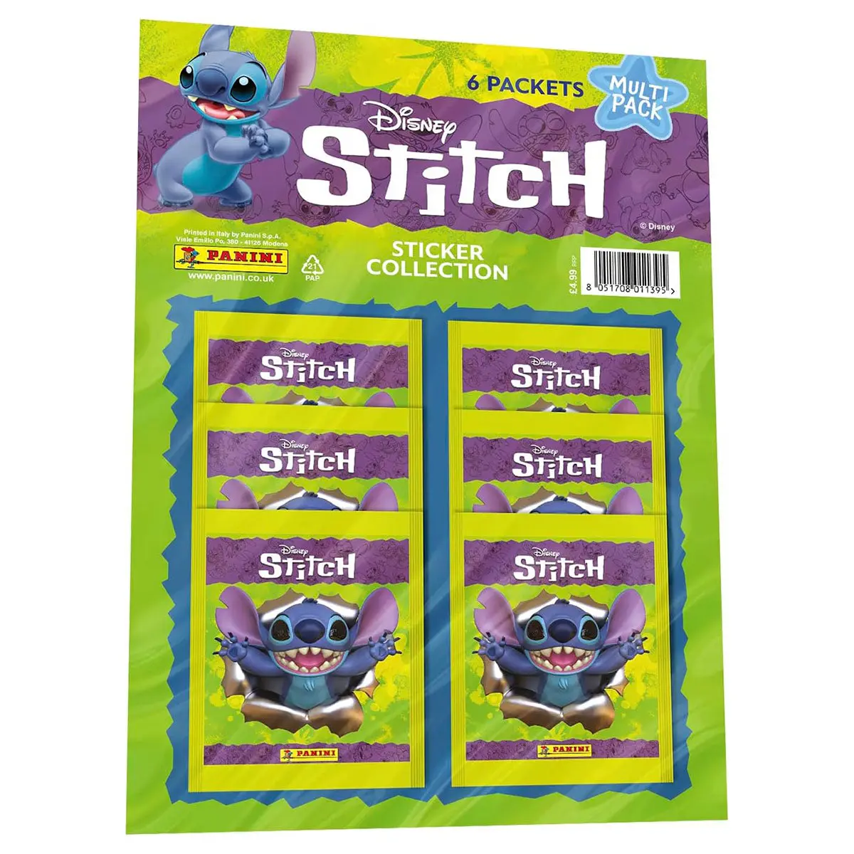 Panini Disney Stitch Sticker Collection Multipack (6 Packs) 1