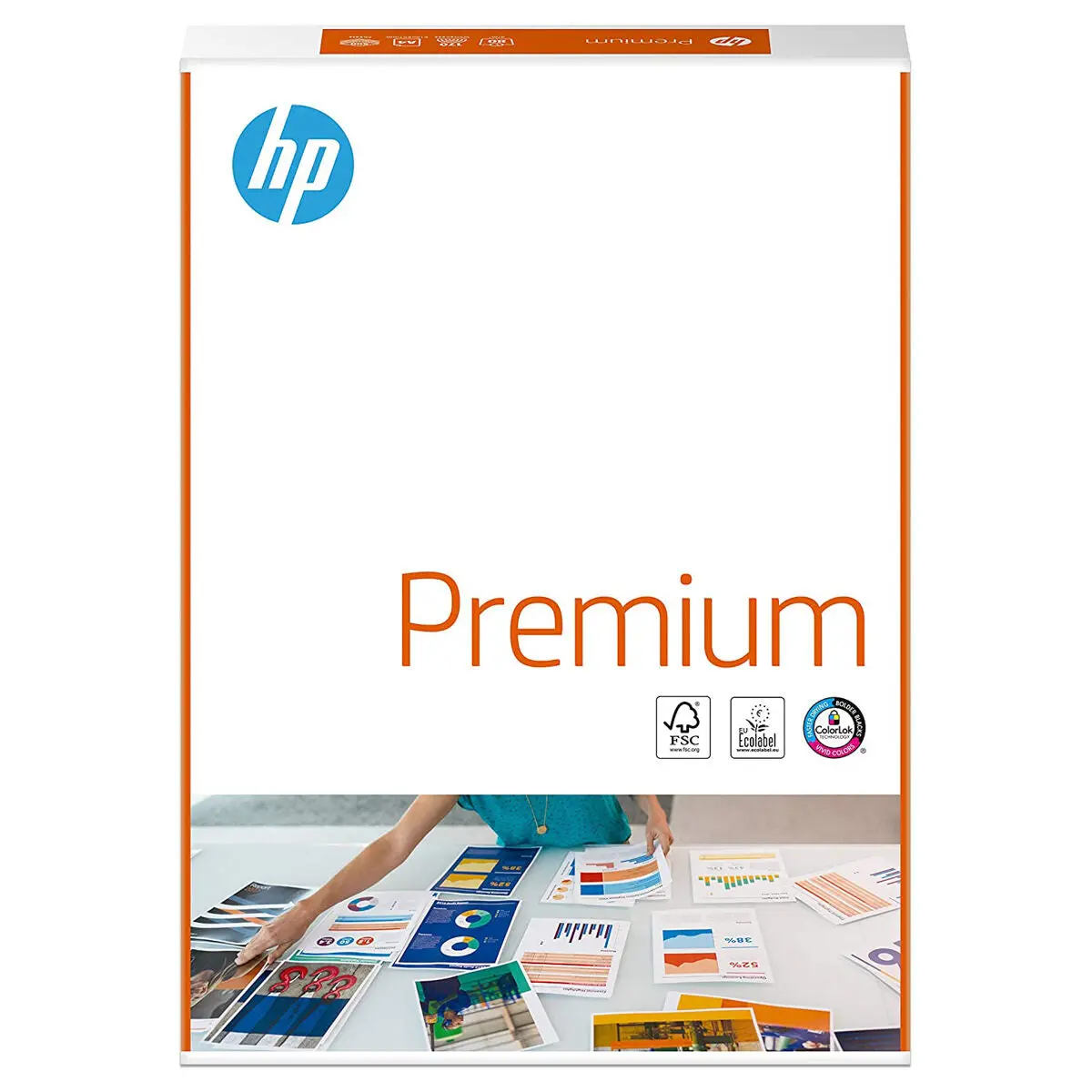 Hp Premium Laser And Inkjet Printing A4 Paper 80Gsm 500 Sheets 1