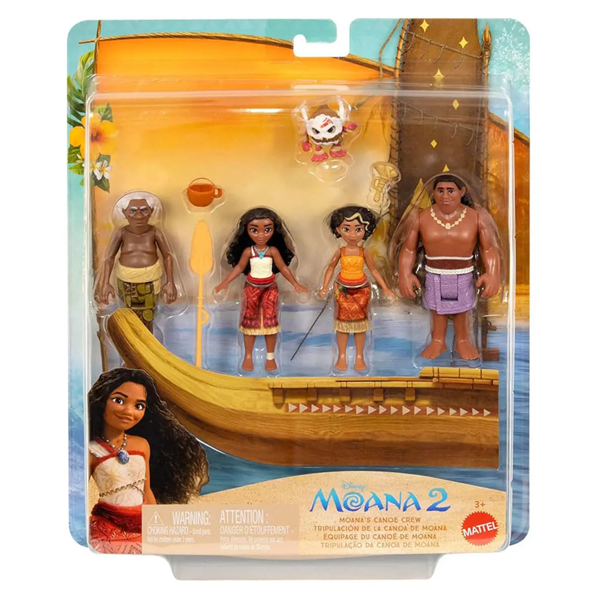 Disney Moana 2: Moana's Canoe Crew Figures 1