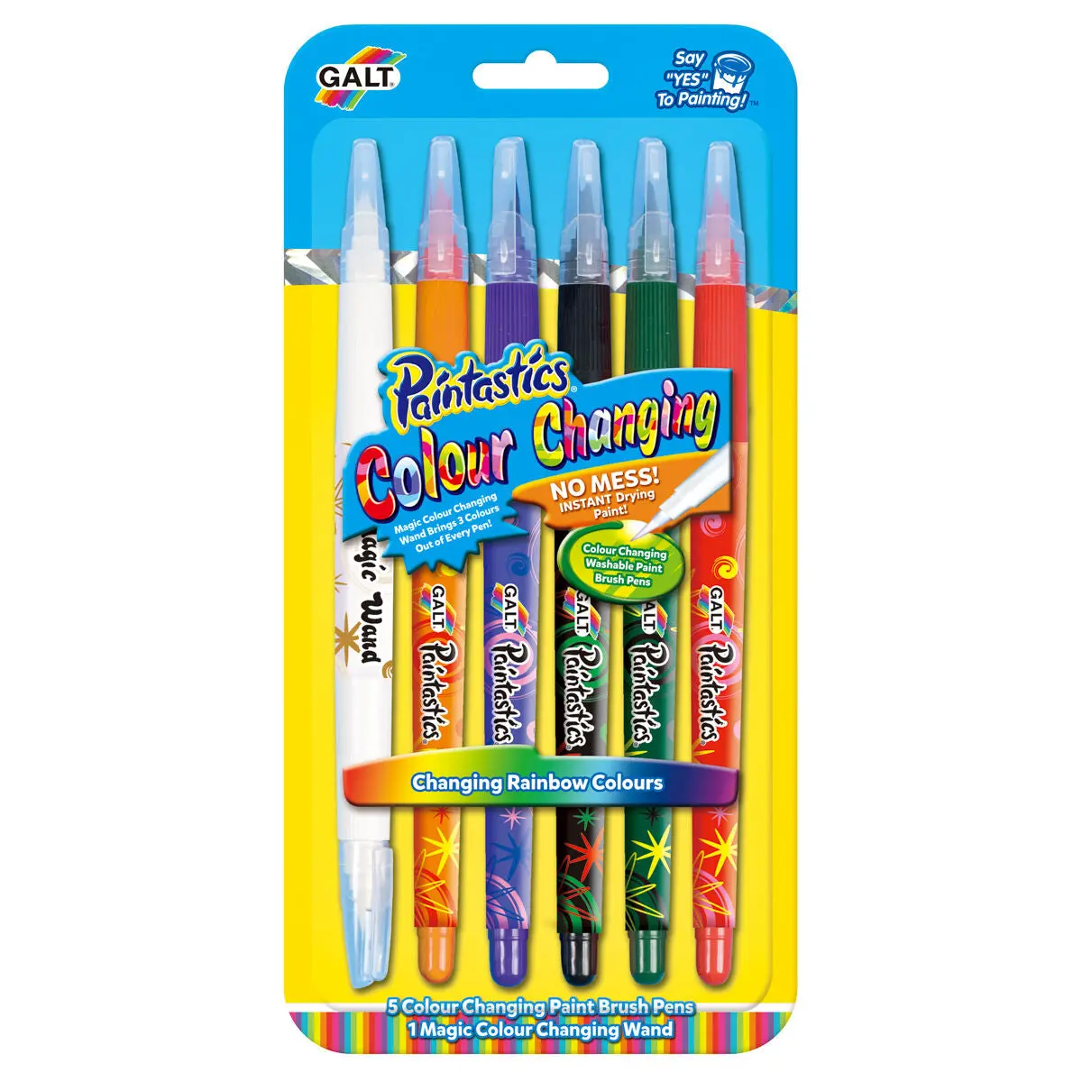 Galt Colour Changing Paintastics (Pack Of 5 + Magic Wand) 1