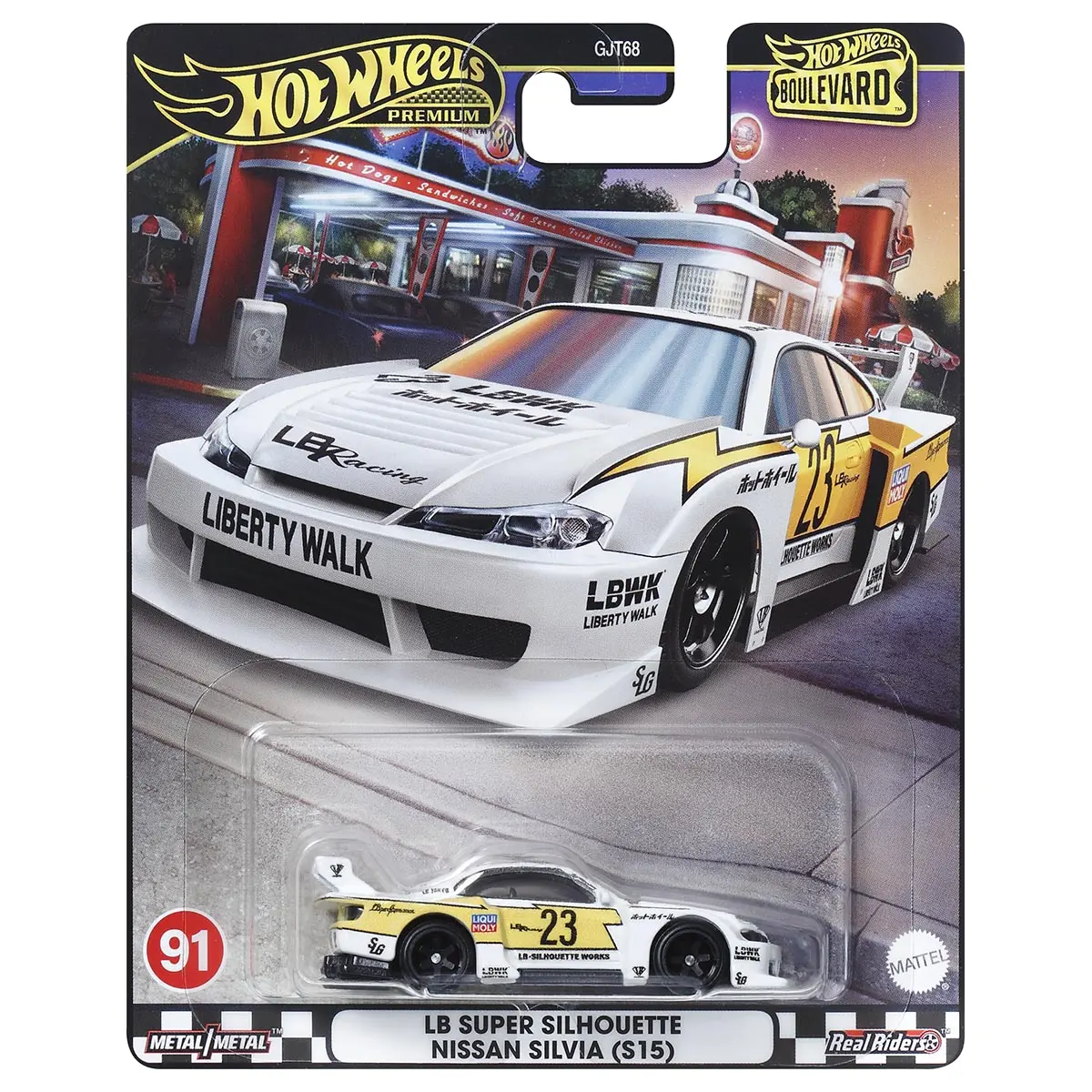 Hot Wheels Premier Boulevard 2024: Lb Super Silhouette Nissan Silvia (S15) #91 1