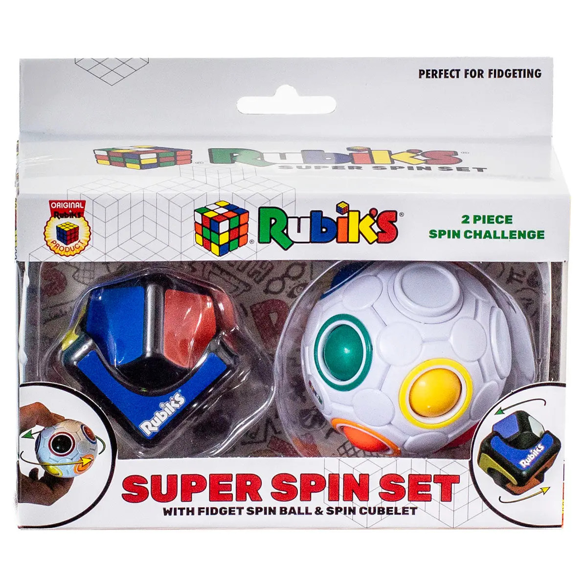 Rubik's Super Spin Set Fidget Spin Ball & Spin Cubelet 1
