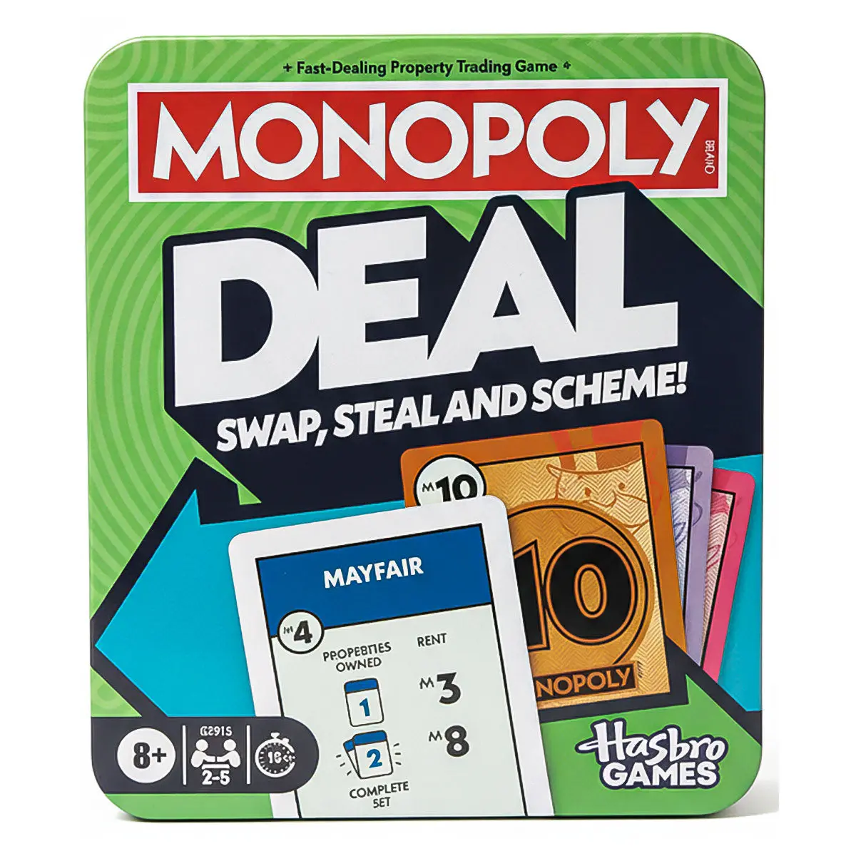 Monopoly Deal Tin Card Game 1
