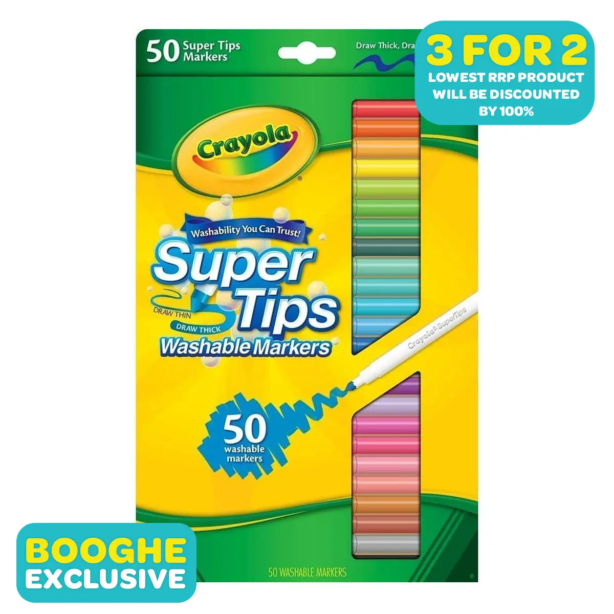 Crayola Super Tips Washable Markers (50 Pack) 1