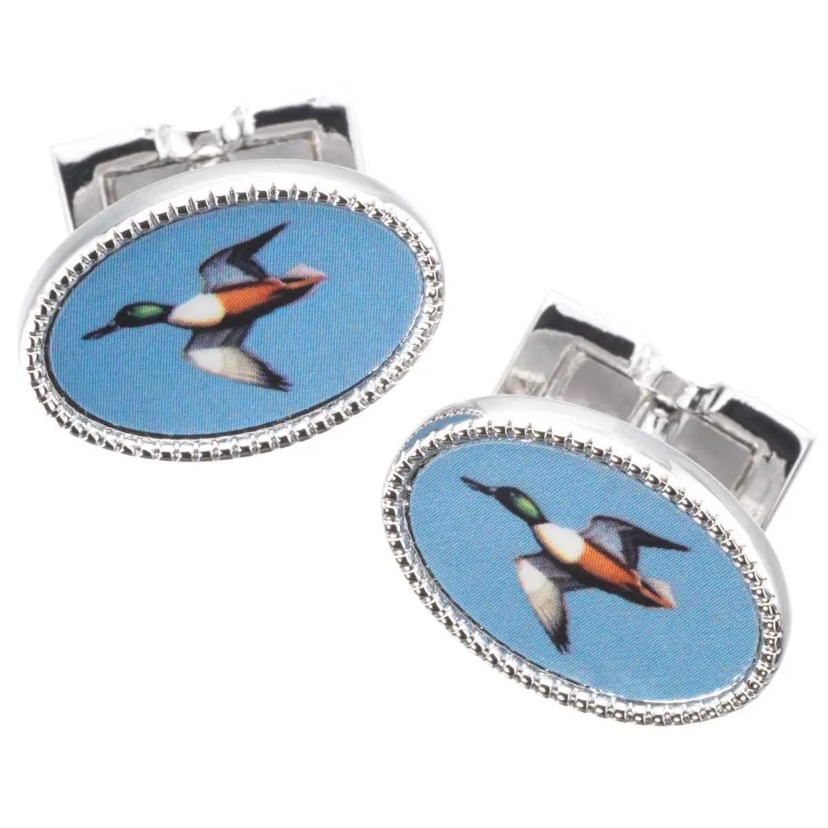 Laksen Enamel Duck Cufflinks 1