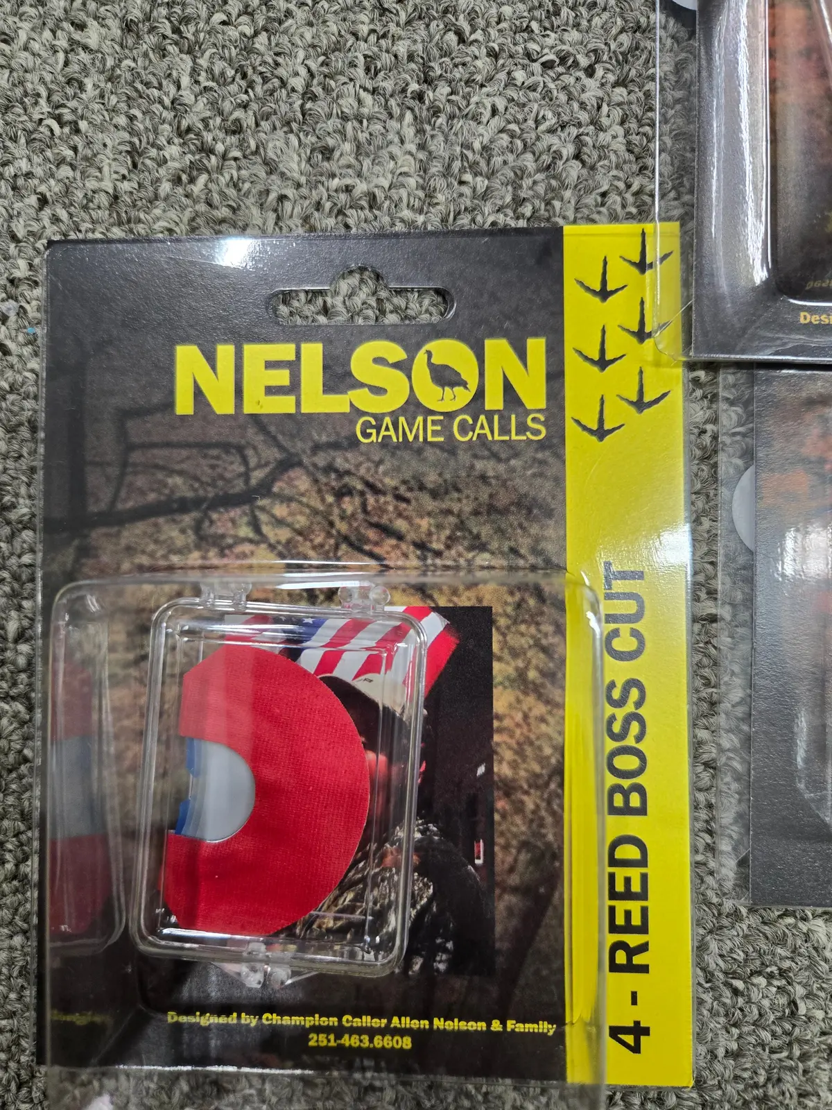 Nelson Game Calls 4 Reed Boss Cut Turkey Mouth Call – Alabama Made Diaphragm Call 1