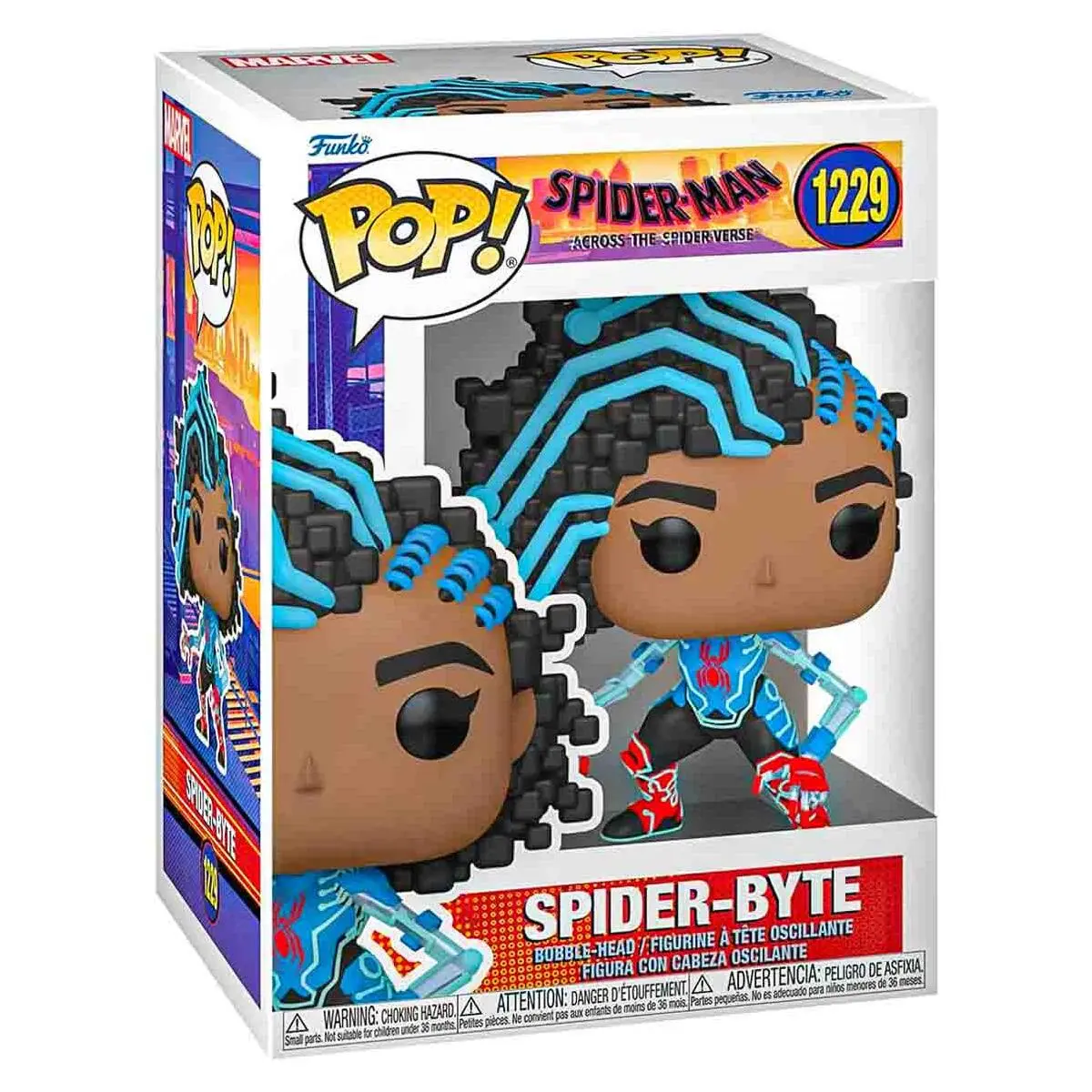 Funko Pop! Spider-Man: Across The Universe: Spider-Byte Bobble-Head Figure #1229 1