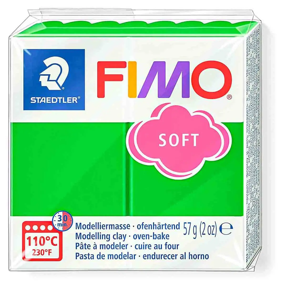 Staedtler Fimo Soft Tropical Green Oven-Bake Modelling Clay 57G 1