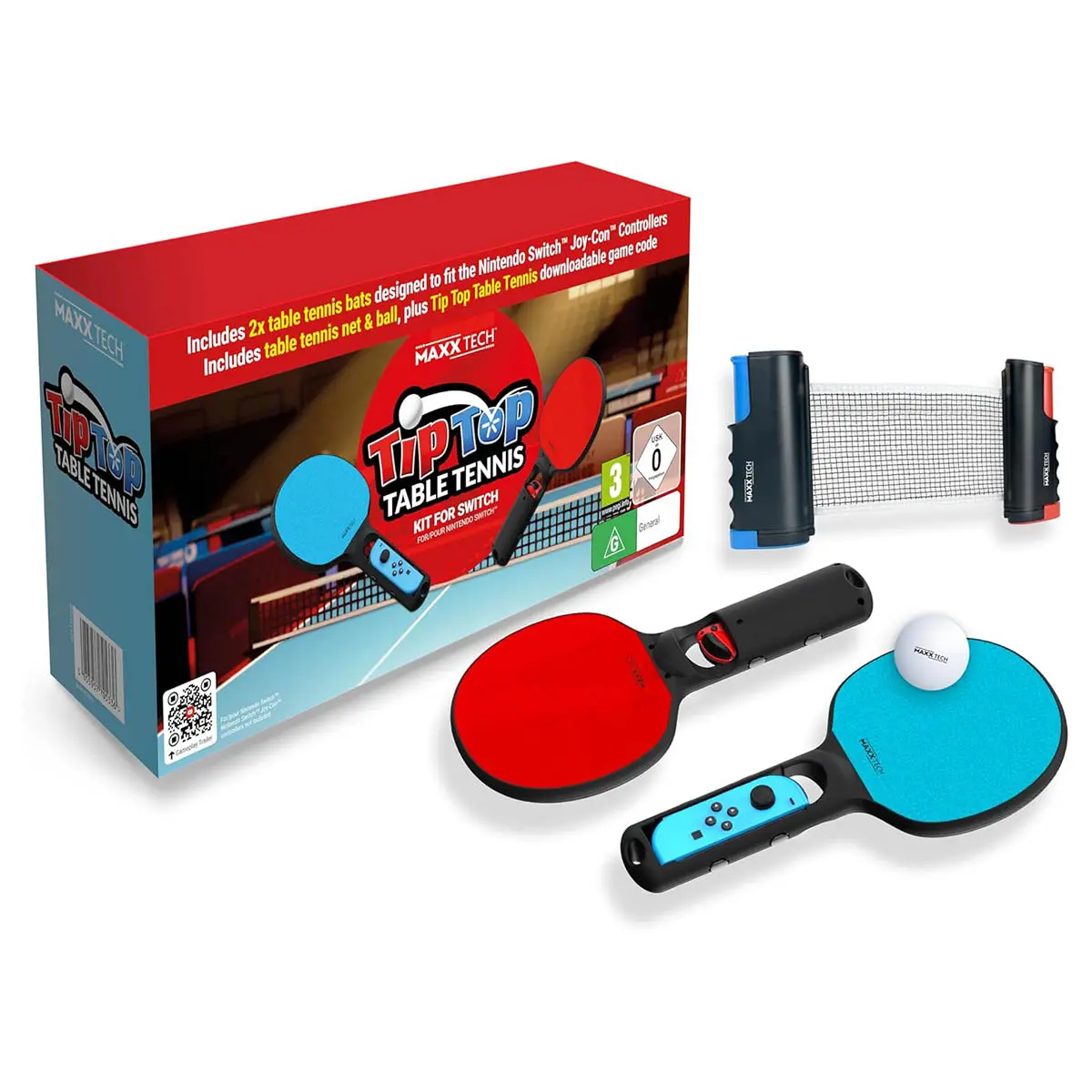 Maxx Tech Tip Top Table Tennis Kit For Nintendo Switch 1