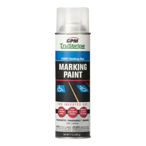 Gpm Trustripe Invmrk-17 17 Oz Can Of Handicap Blue Inverted Marking Paint - Quantity Of 2 1