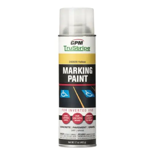 Gpm Trustripe Invmrk-10 17 Oz Can Of Yellow Inverted Marking Paint - Quantity Of 12 1