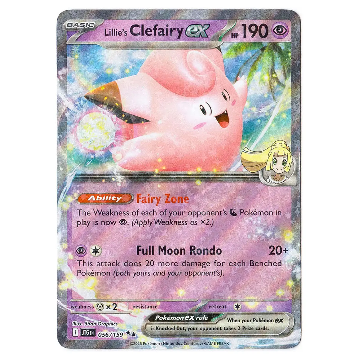 Lillie's Clefairy Ex #056/159 Pokémon Sv09: Journey Together 1