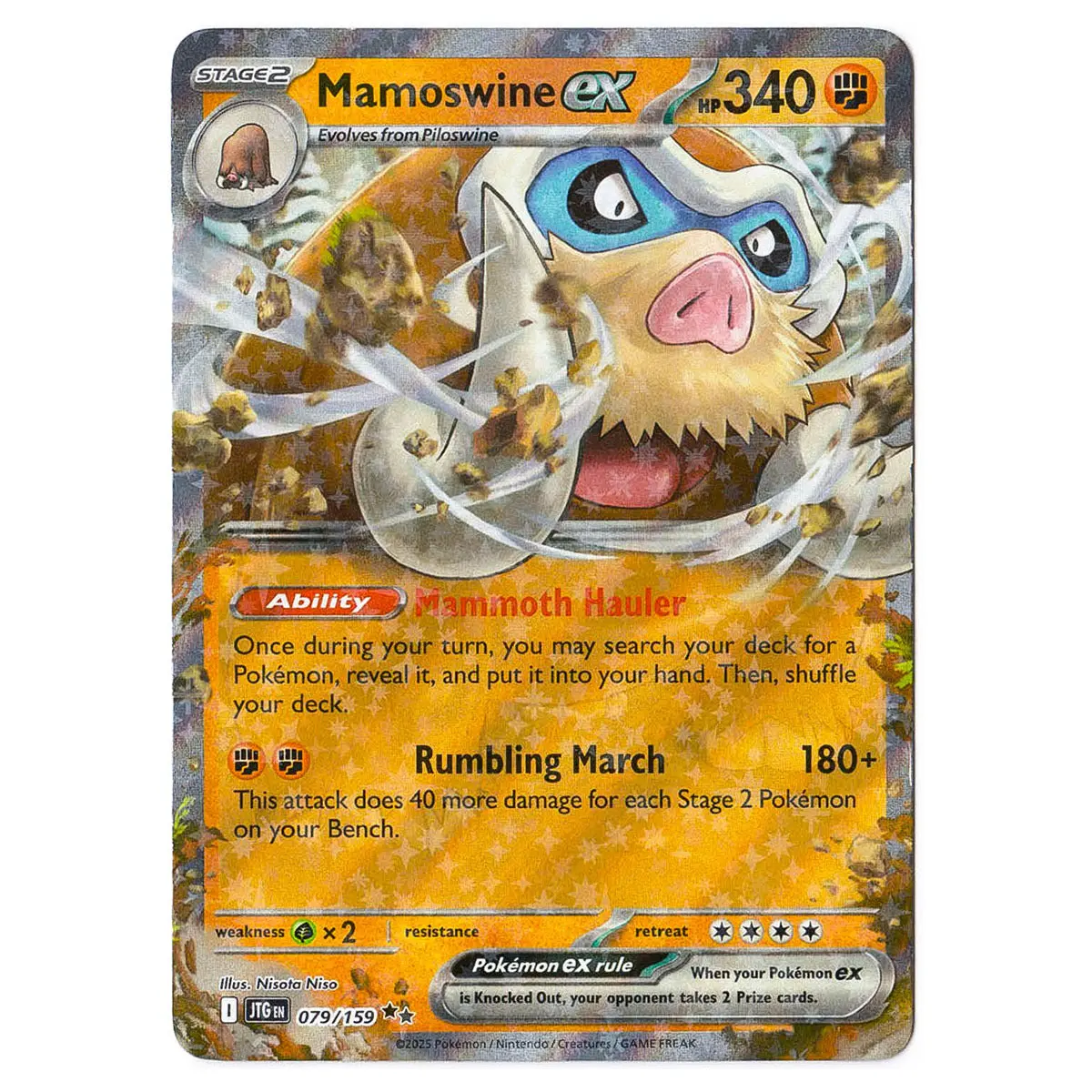 Mamoswine Ex #079/159 Pokémon Sv09: Journey Together 1