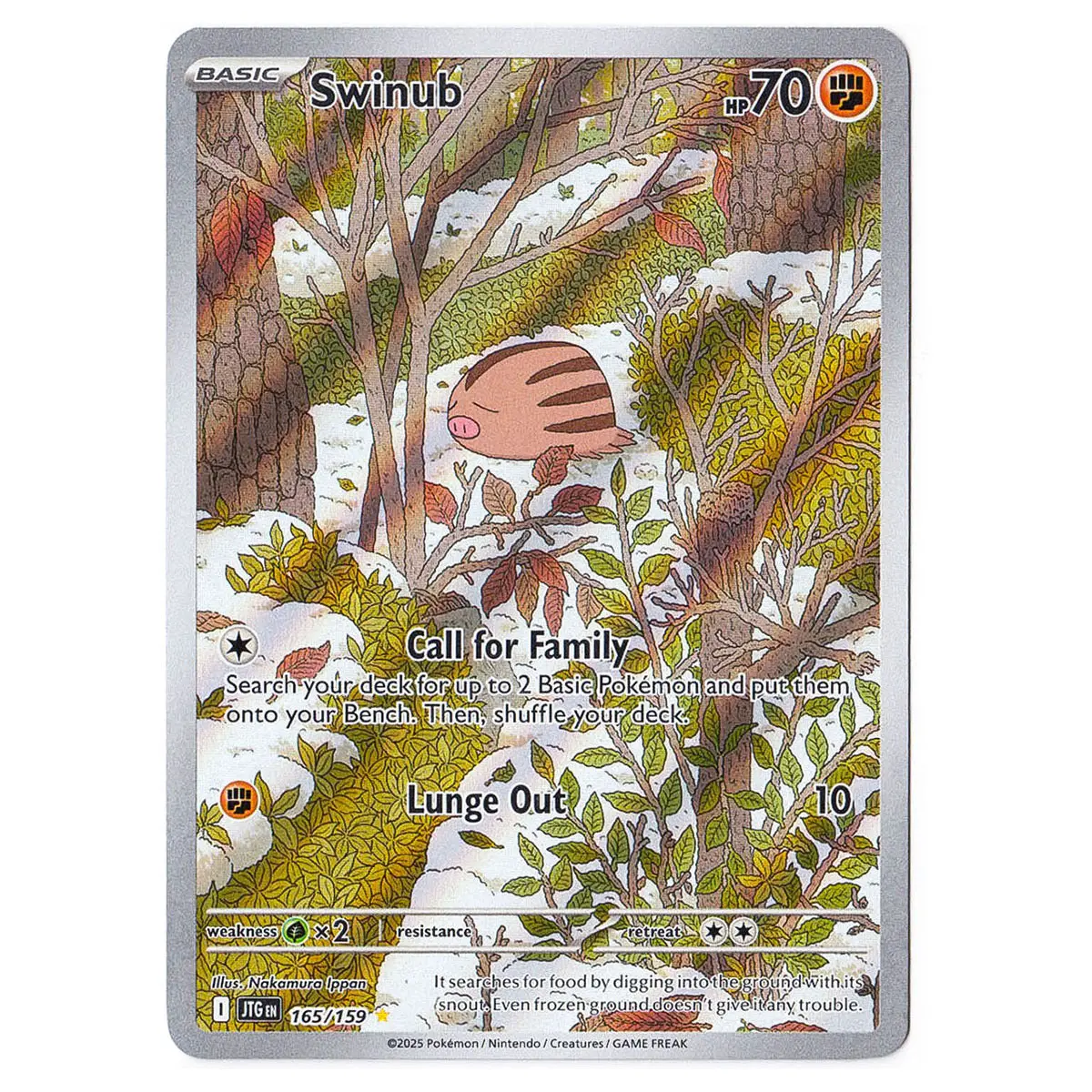 Swinub #165/159 Pokémon Sv09: Journey Together 1