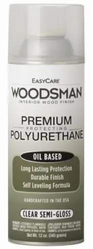 Woodsman Pv23-Aer 12 Oz Can Of Fast Dry Oil Based Clear Semi-Gloss Polyurethane - Quantity Of 3 1