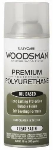 Woodsman Pv39-Aer 12 Oz Can Of Fast Dry Oil Based Clear Satin Polyurethane - Quantity Of 4 1